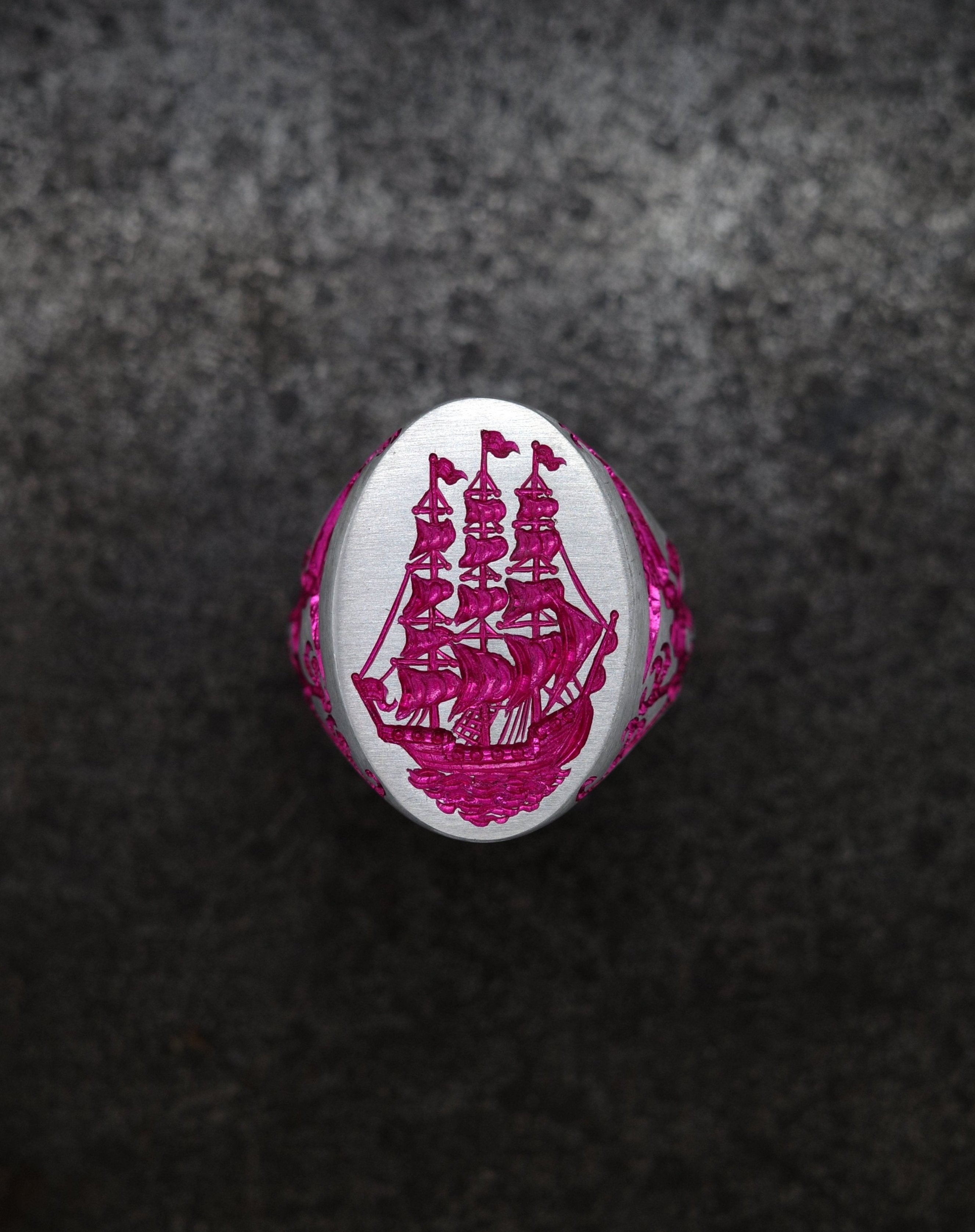 Sirens Ship Signet Ring