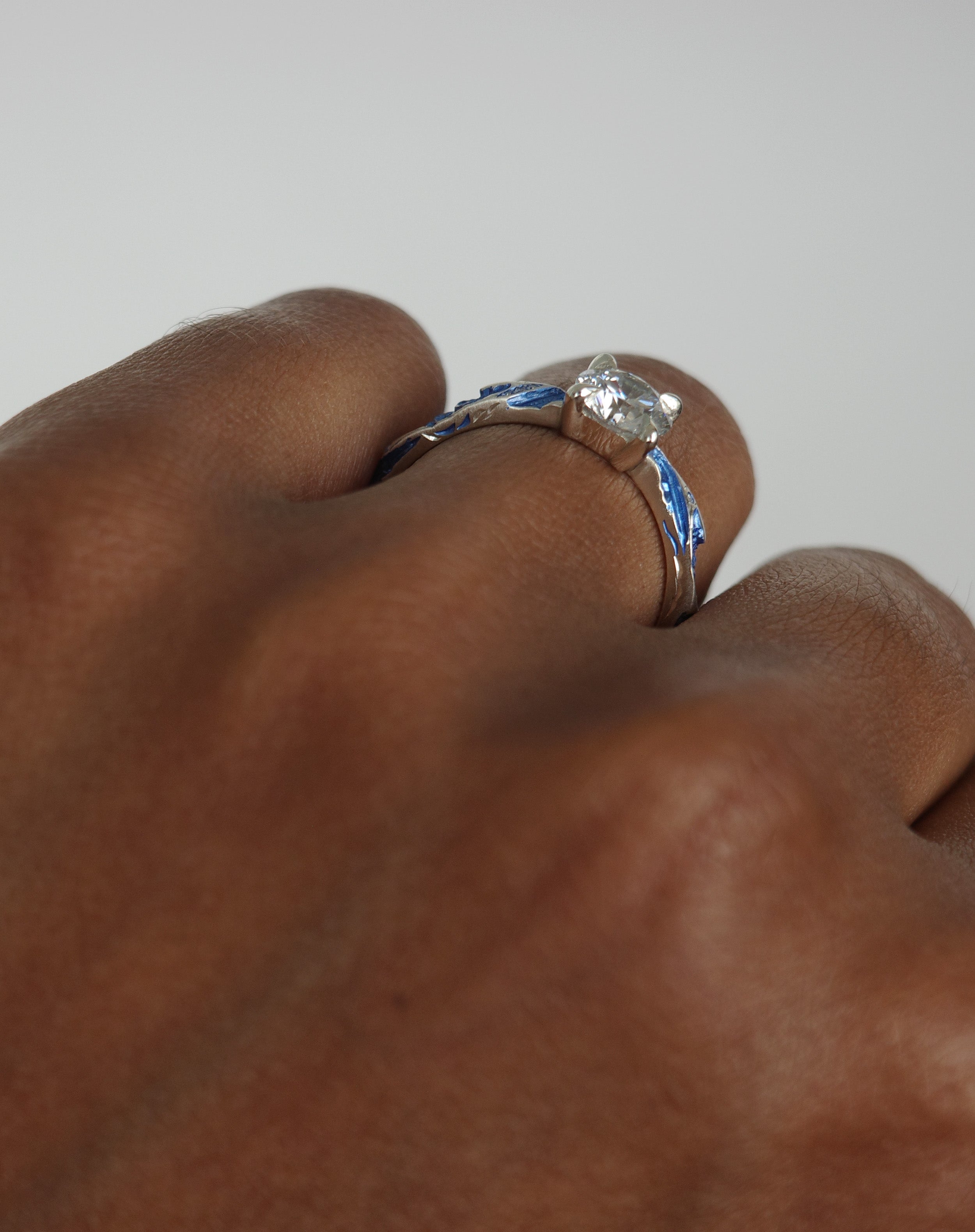 Tapered Wave Engagement Ring - POA