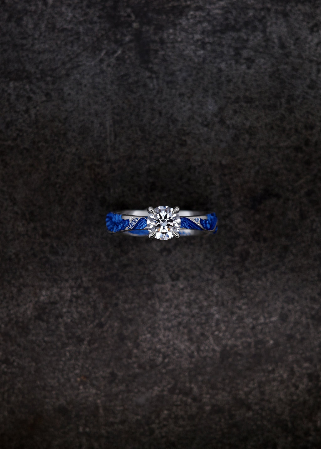 Tapered Wave Engagement Ring - POA