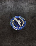 Moon Rabbit Signet Ring Blue