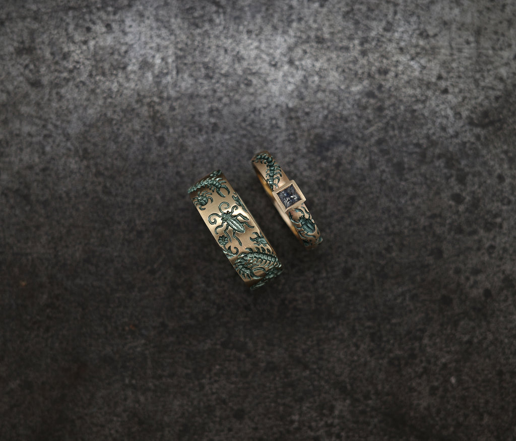 Undergrowth Sapphire Band