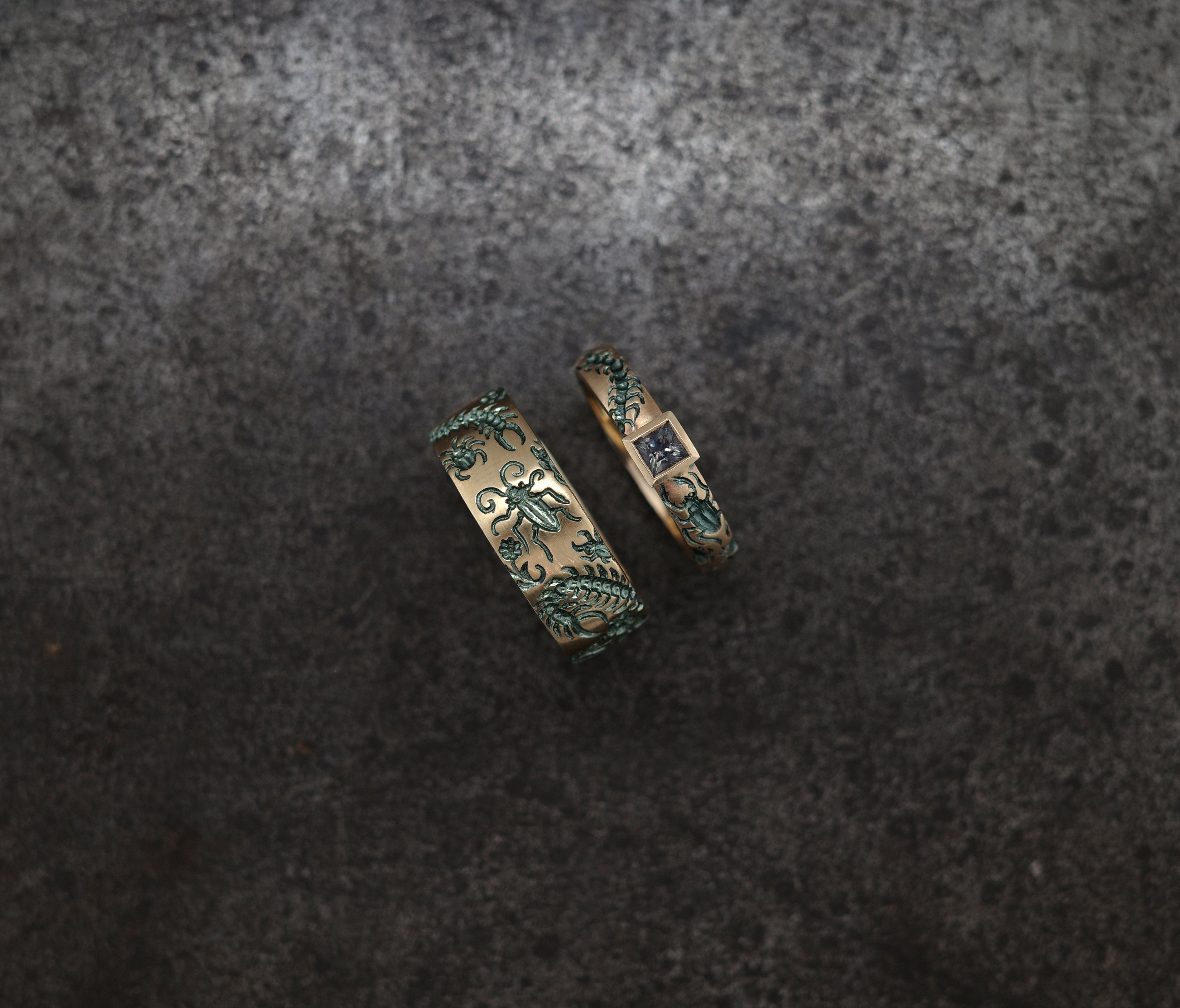 Undergrowth Sapphire Band