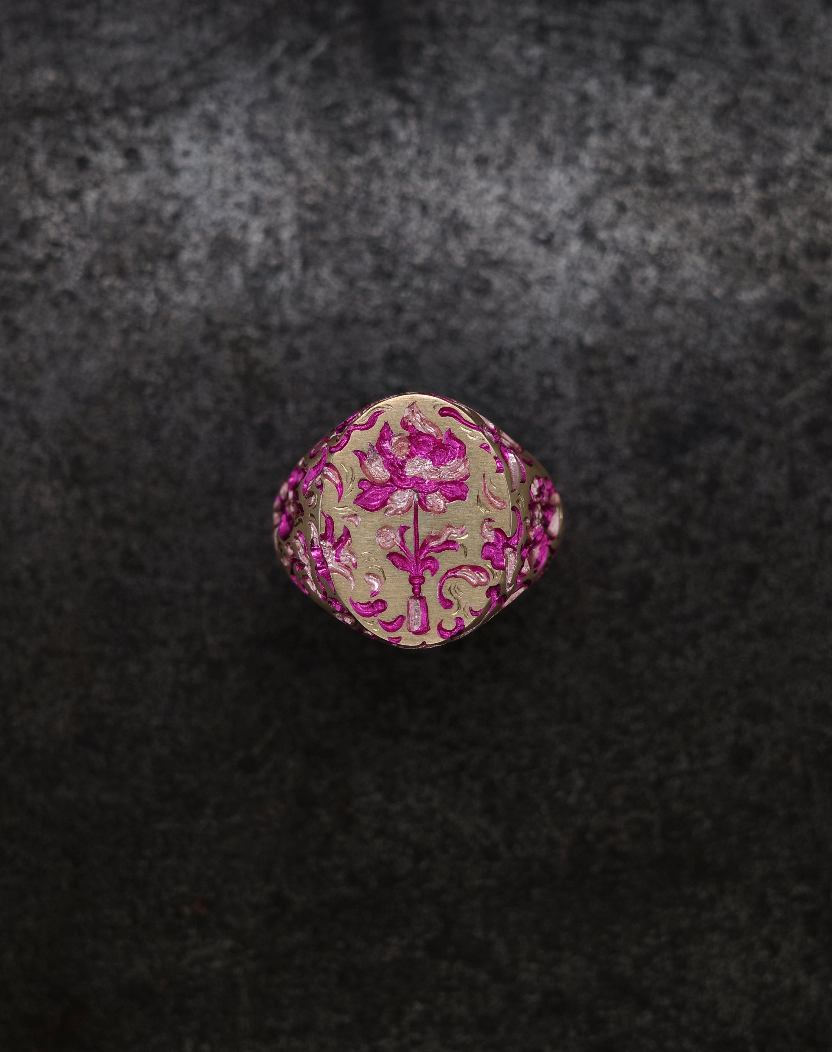 Vase of Peonies Signet