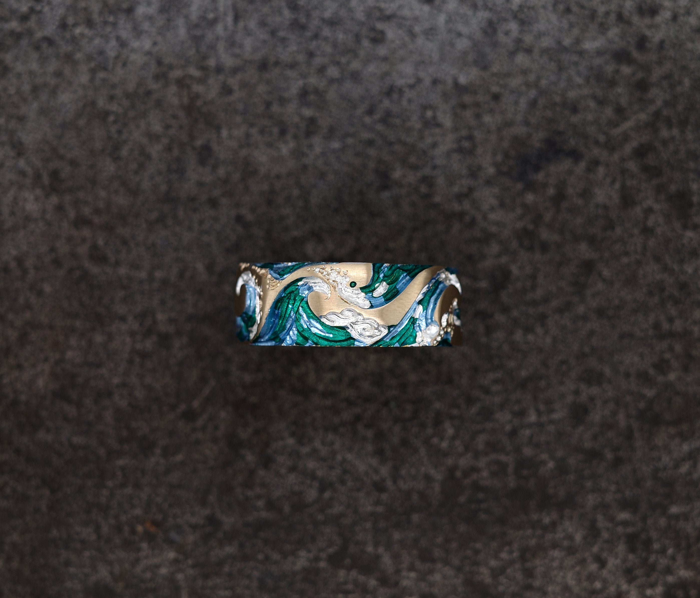 Wave Band 8mm Ring