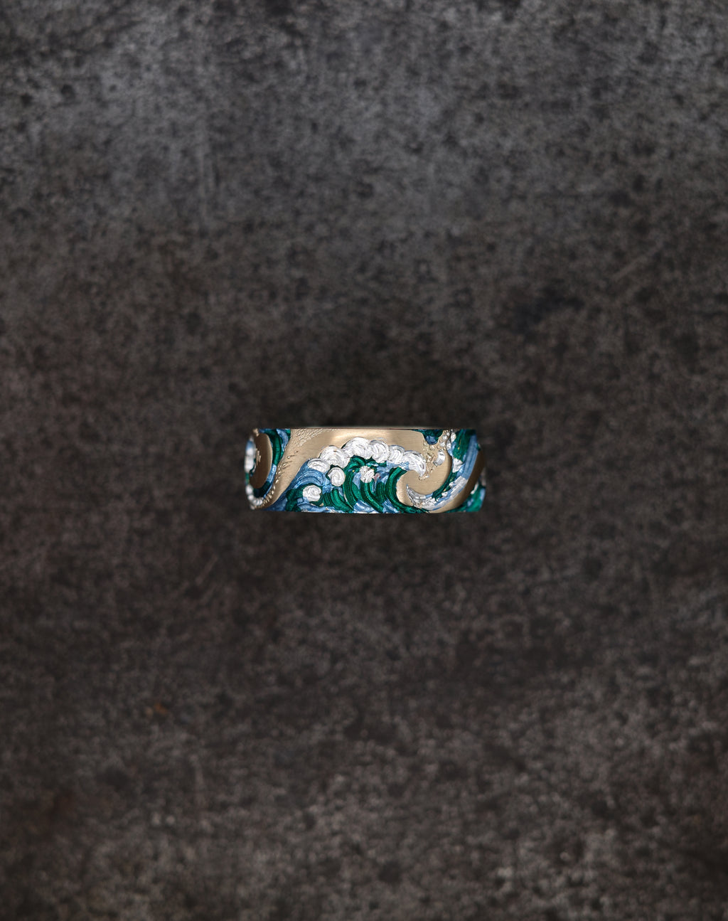Wave Band 8mm Ring