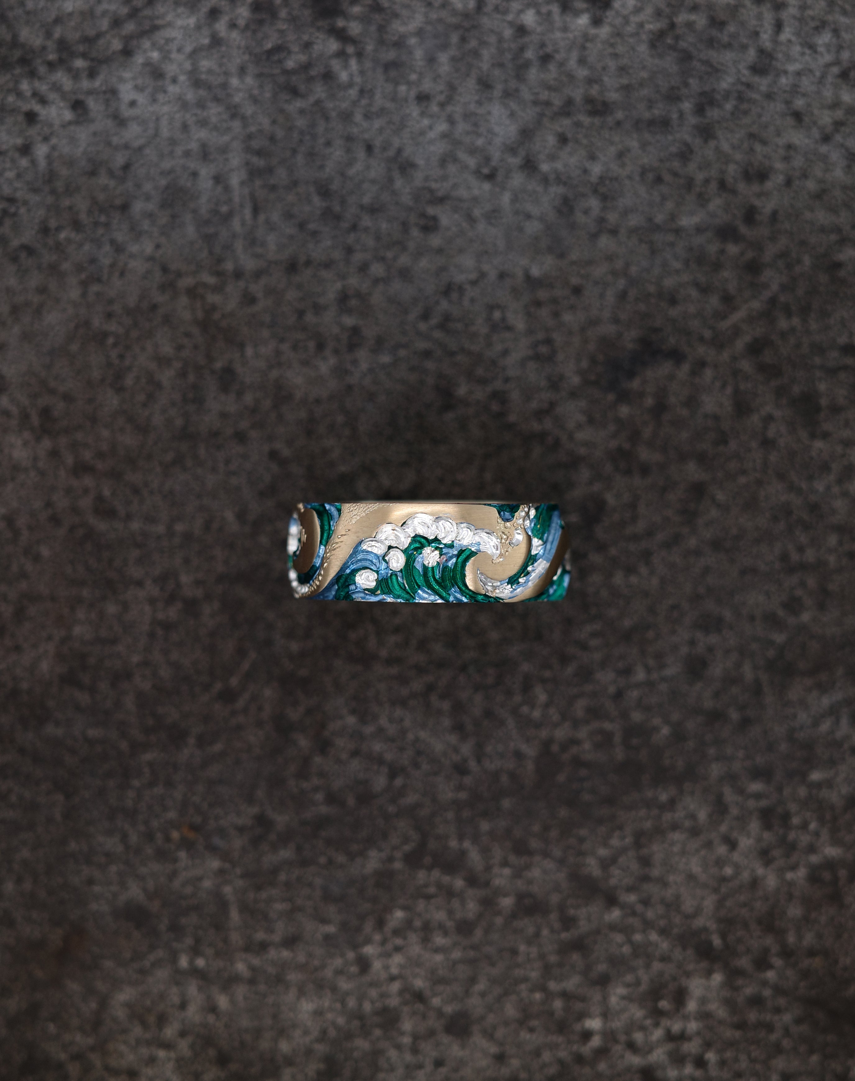 Wave Band 8mm Ring