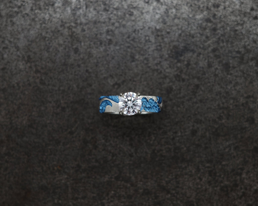 Wave Engagement Ring - POA