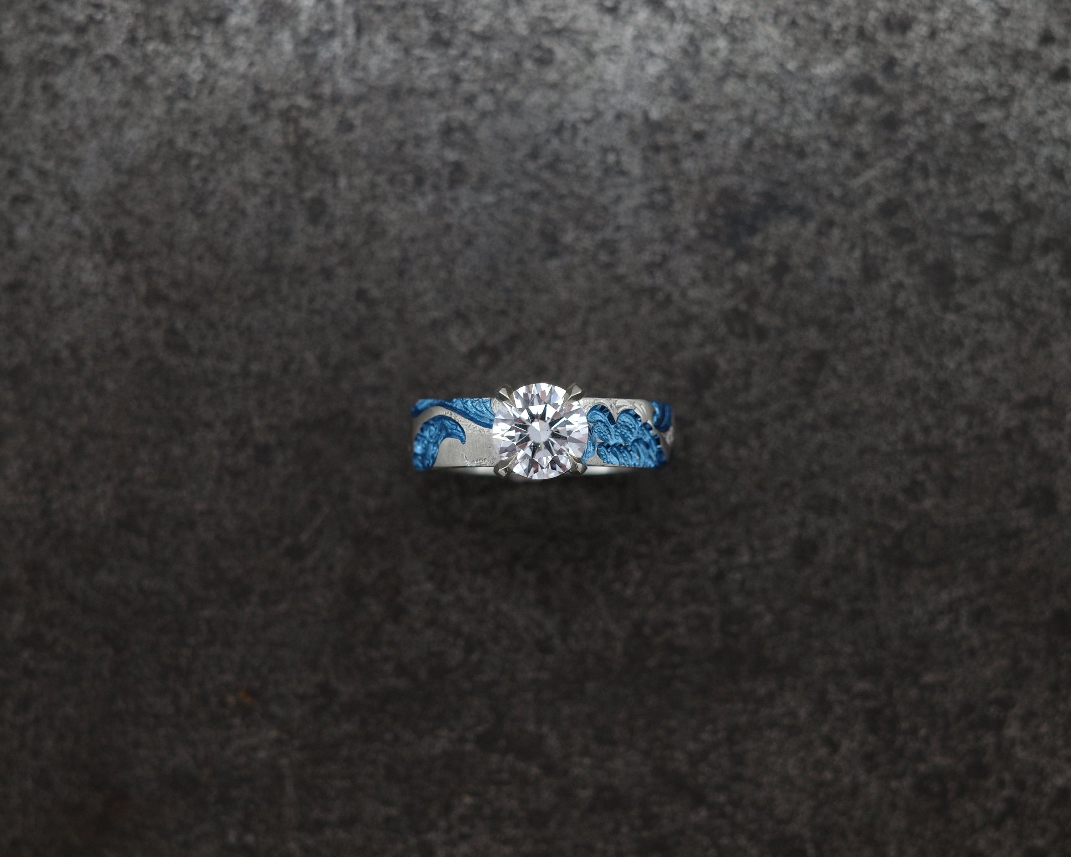 Wave Engagement Ring - POA