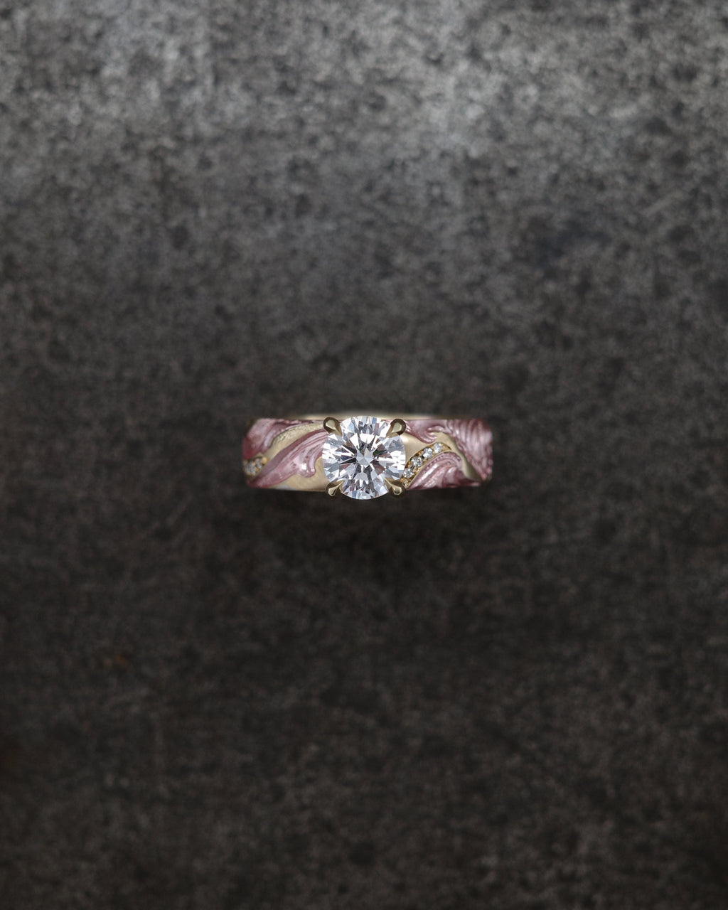 Wave Engagement ring - Castro Smith