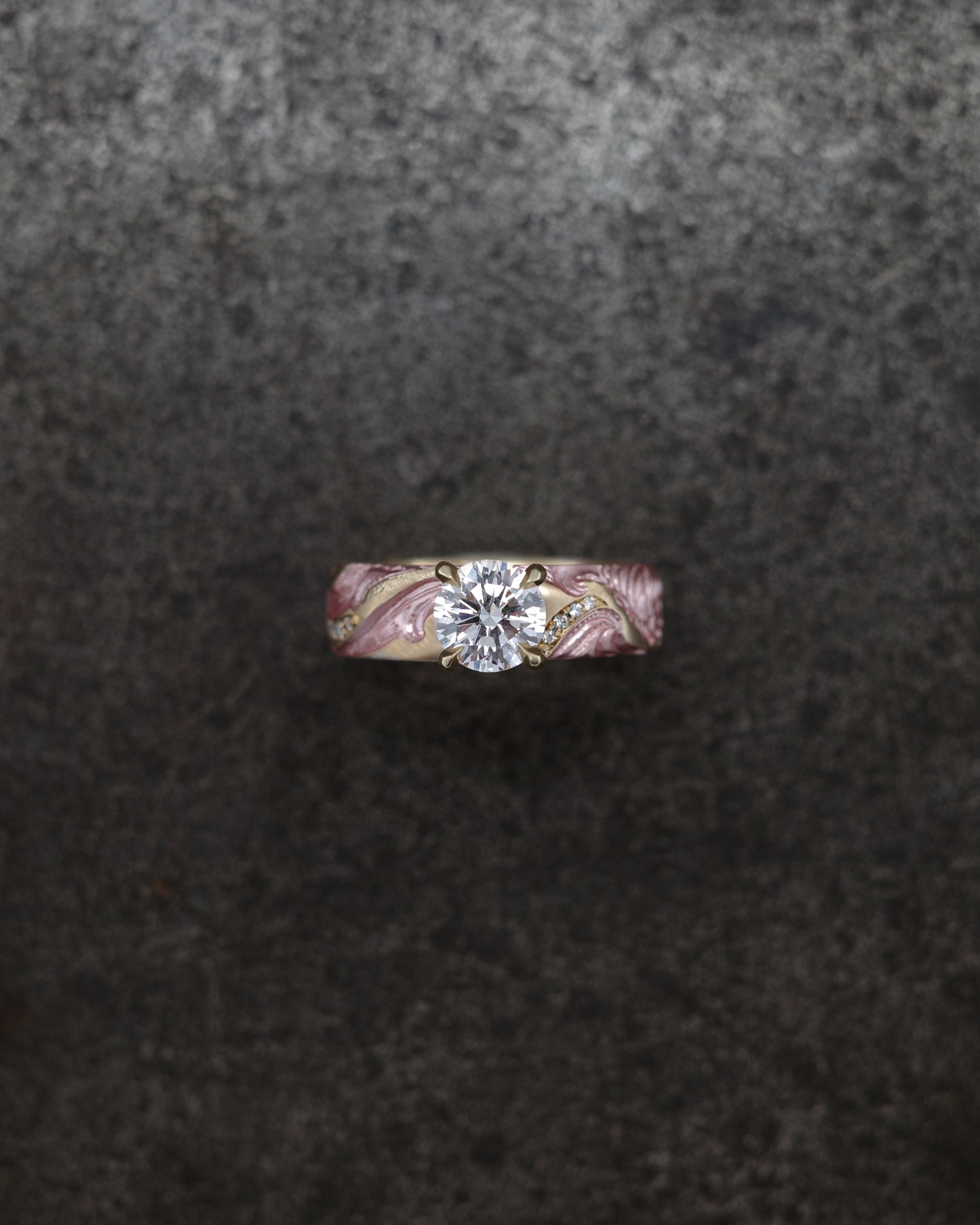 Wave Engagement ring - Castro Smith