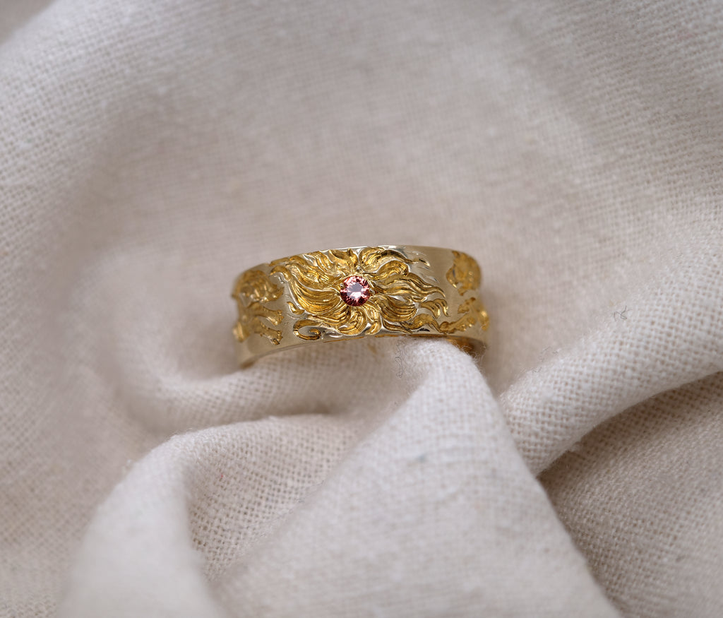 Wolf Band Ring