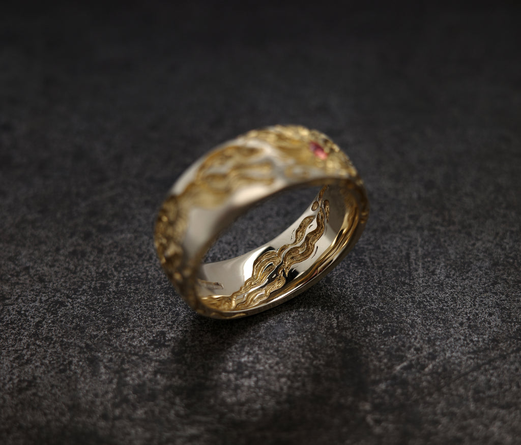 Wolf Band Ring