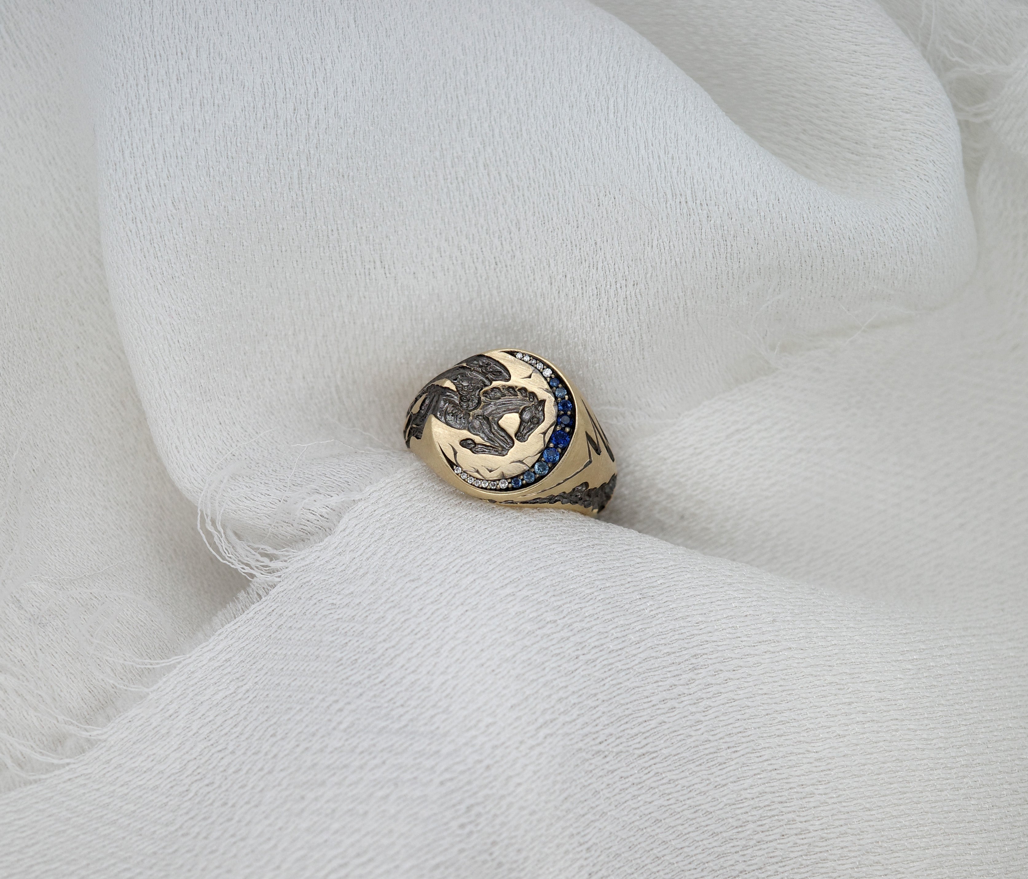 Mini Horse Signet Ring