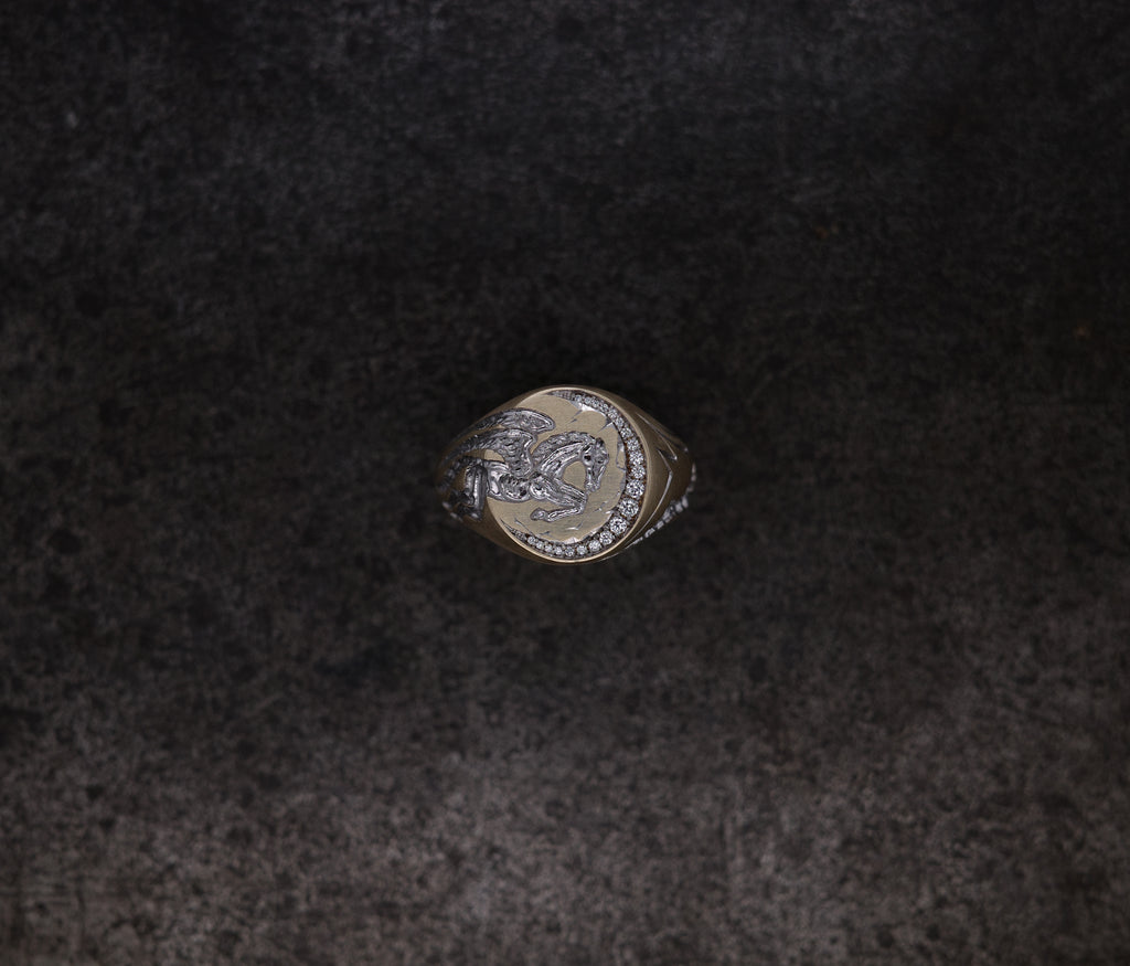 Mini Horse Signet Ring