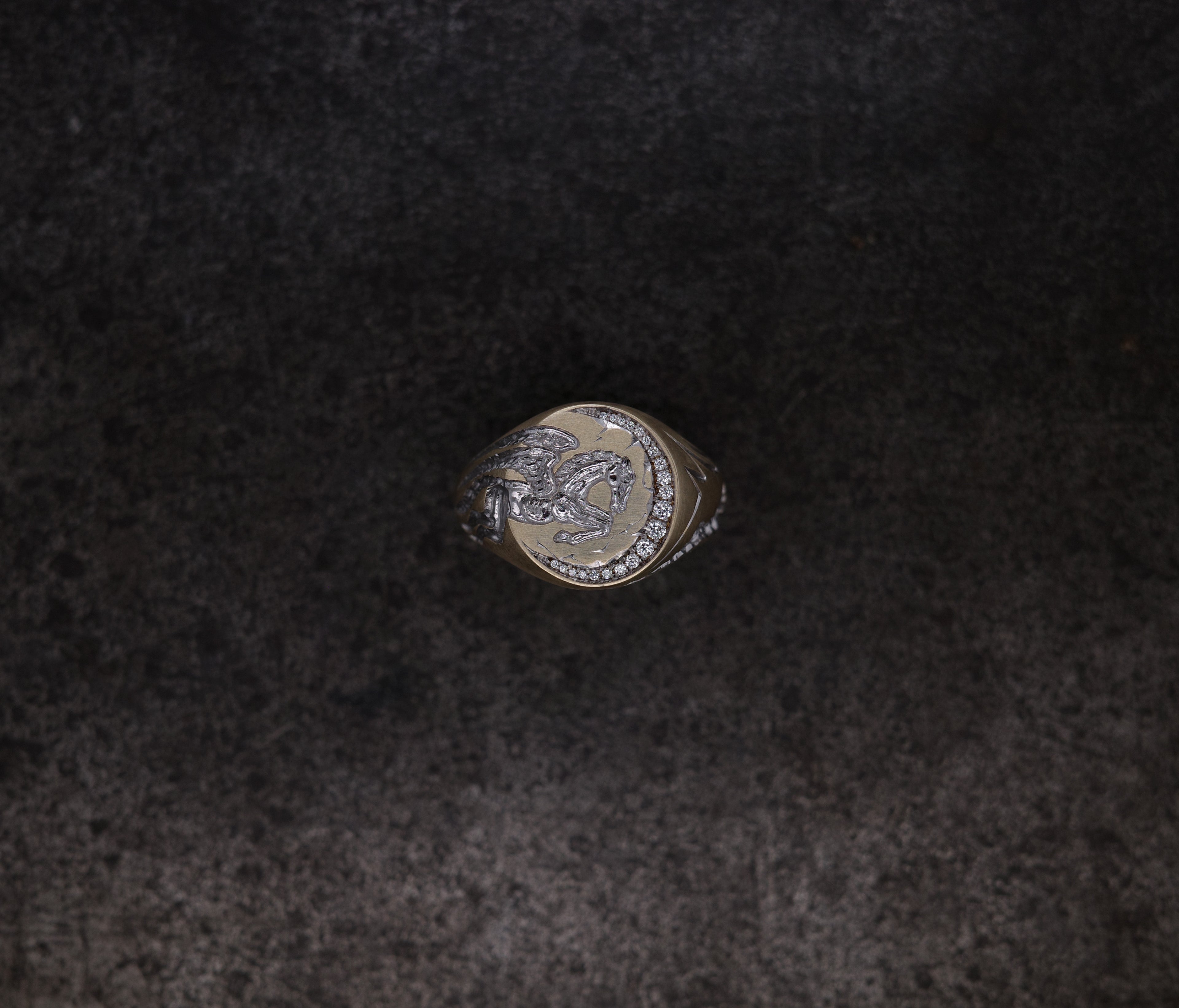 Mini Horse Signet Ring
