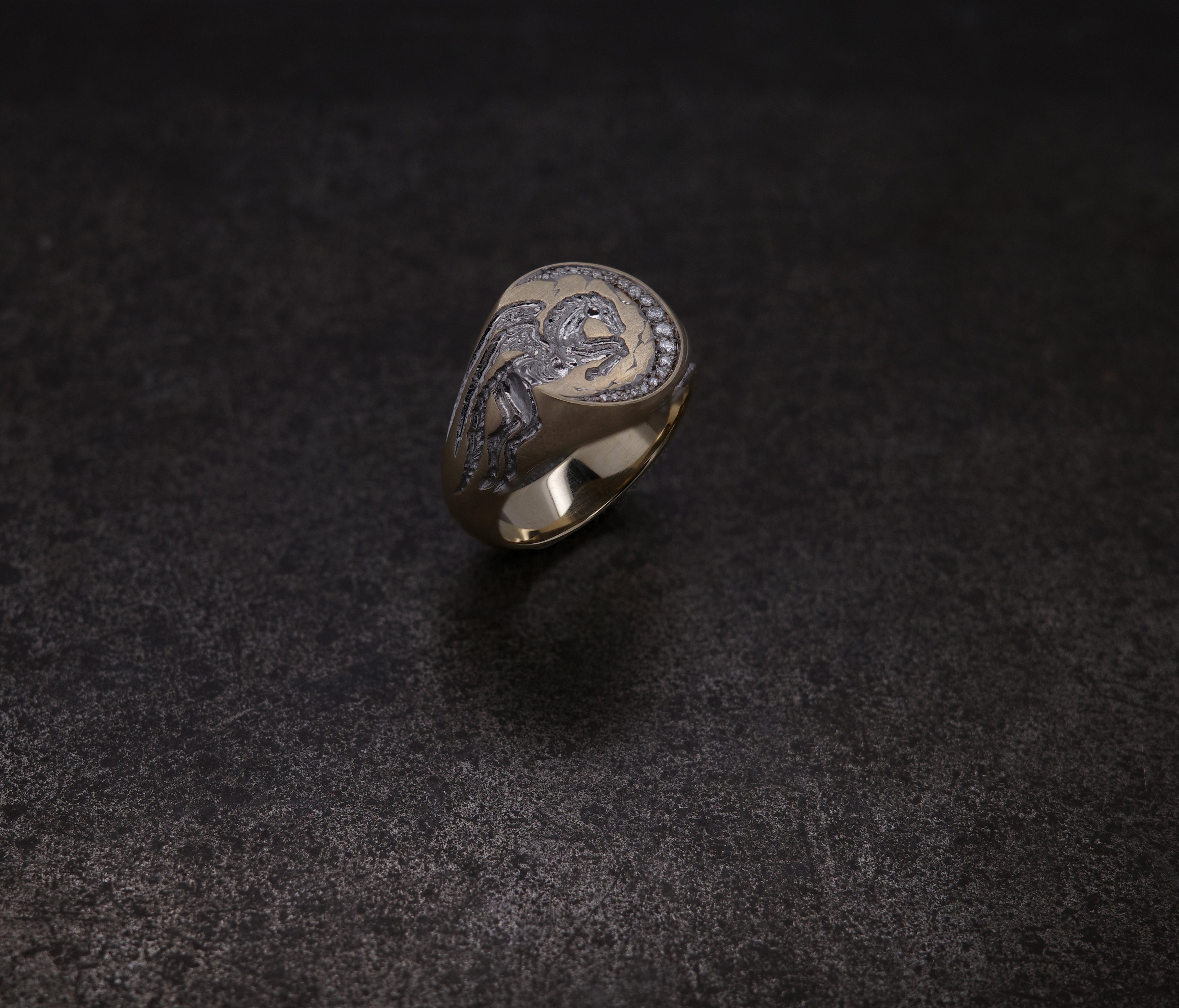 Mini Horse Signet Ring
