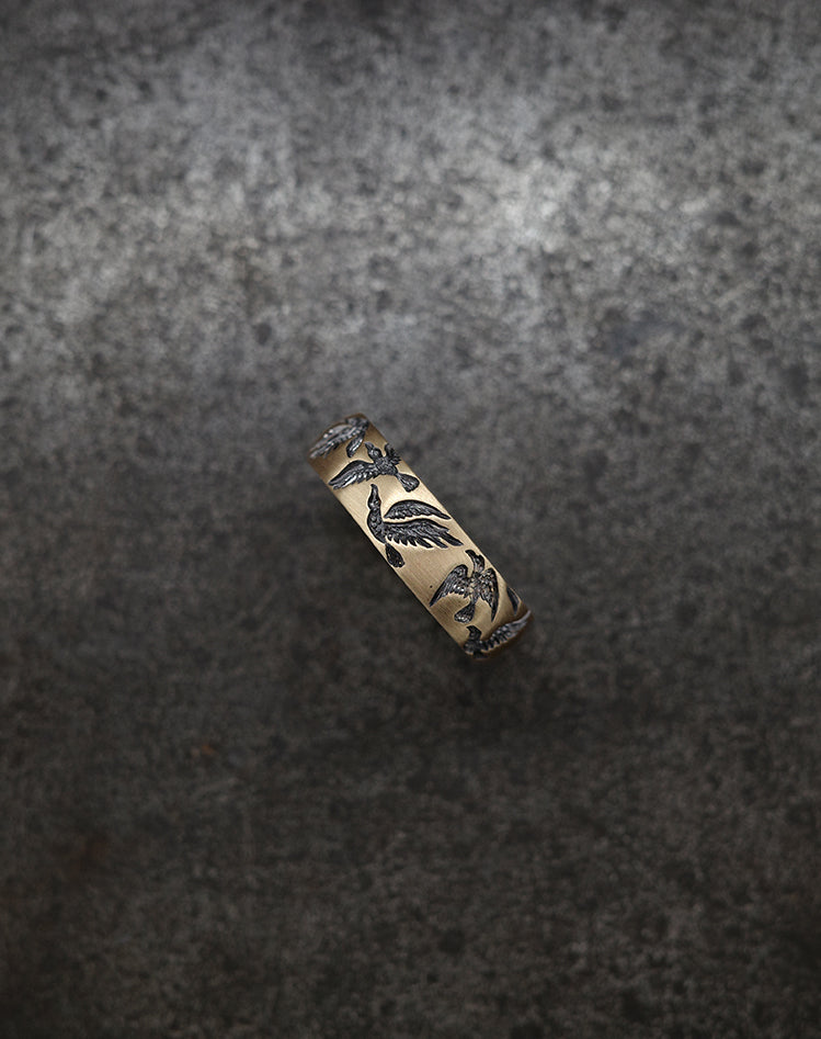 Crebain Crow Band Ring