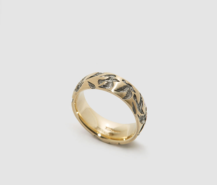 Crebain Crow Band Ring