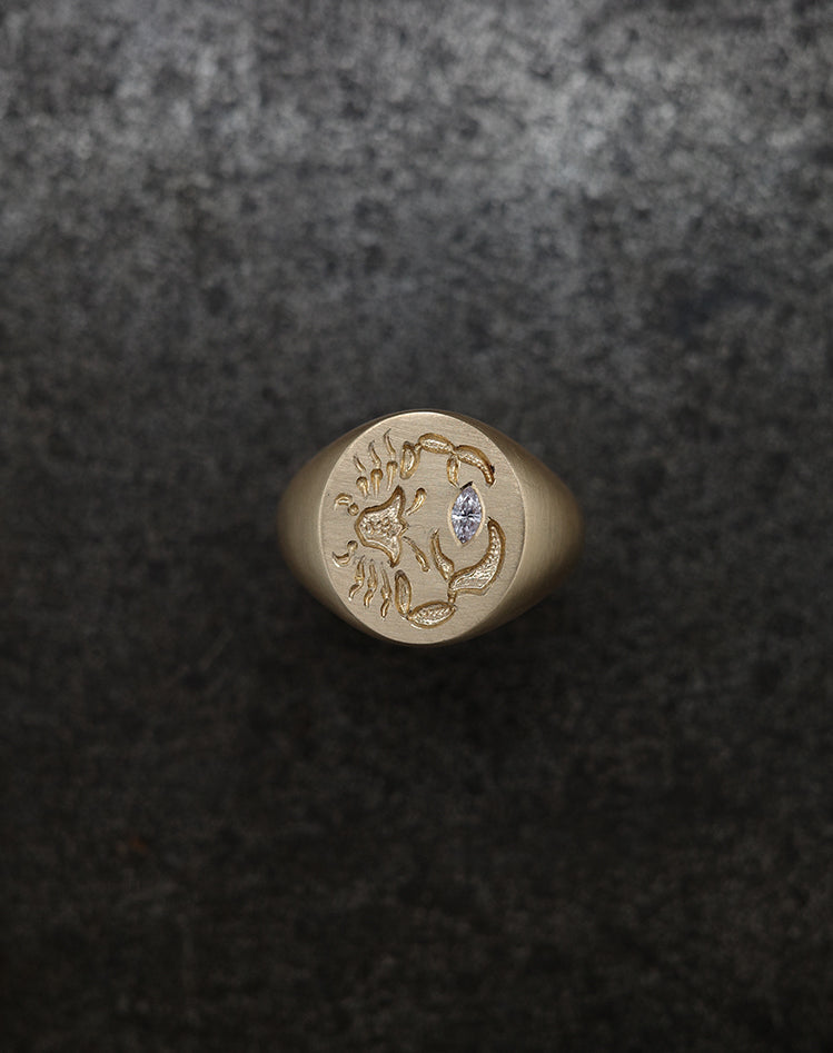 Cancer Zodiac Signet