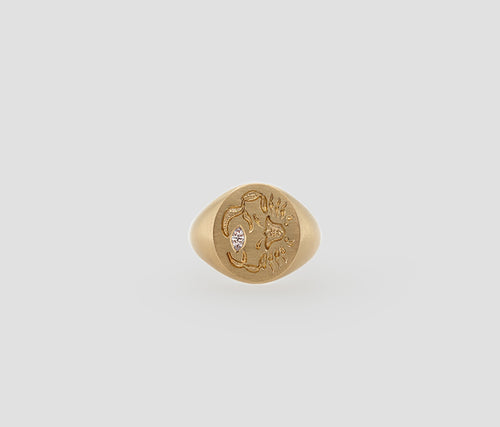 Cancer Zodiac Signet