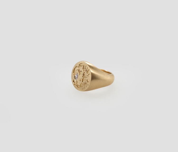 Cancer Zodiac Signet