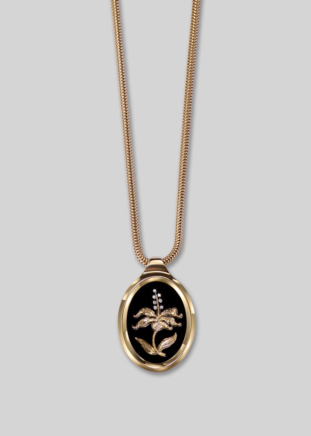 Medium Hibiscus Flower Frame Pendant