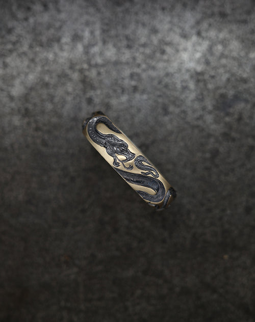 3 Serpents Snake Band Ring