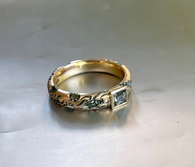 Undergrowth Sapphire Band
