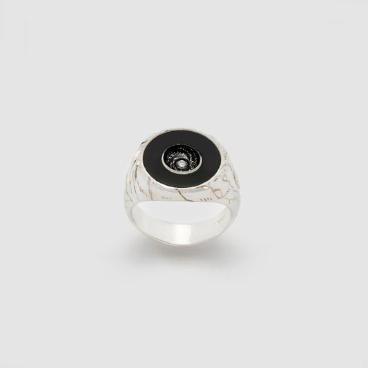 Castro Smith Jewelry Silver Oubliette Signet Ring.