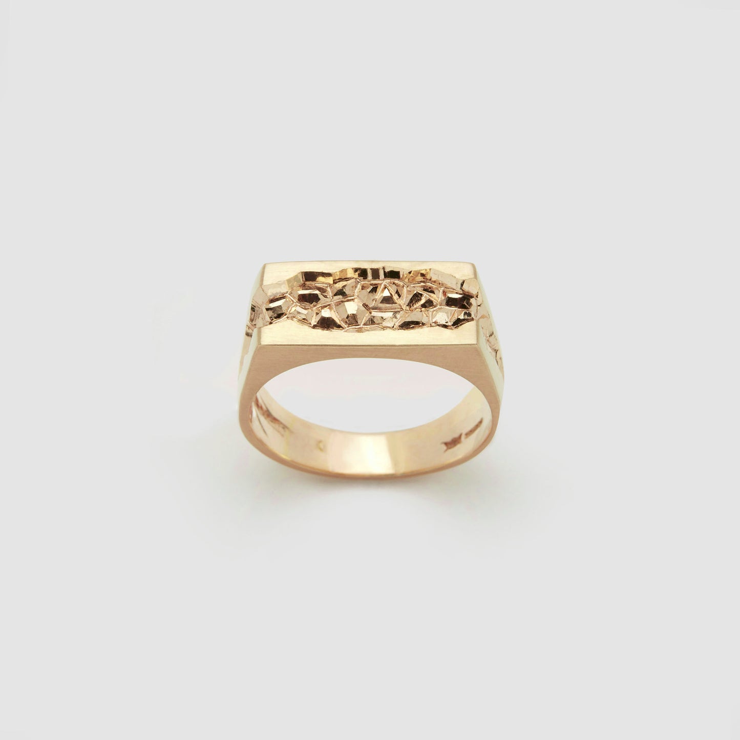Castro Smith Jewelry Gold Japanese Chisel Hellsgate Ring.