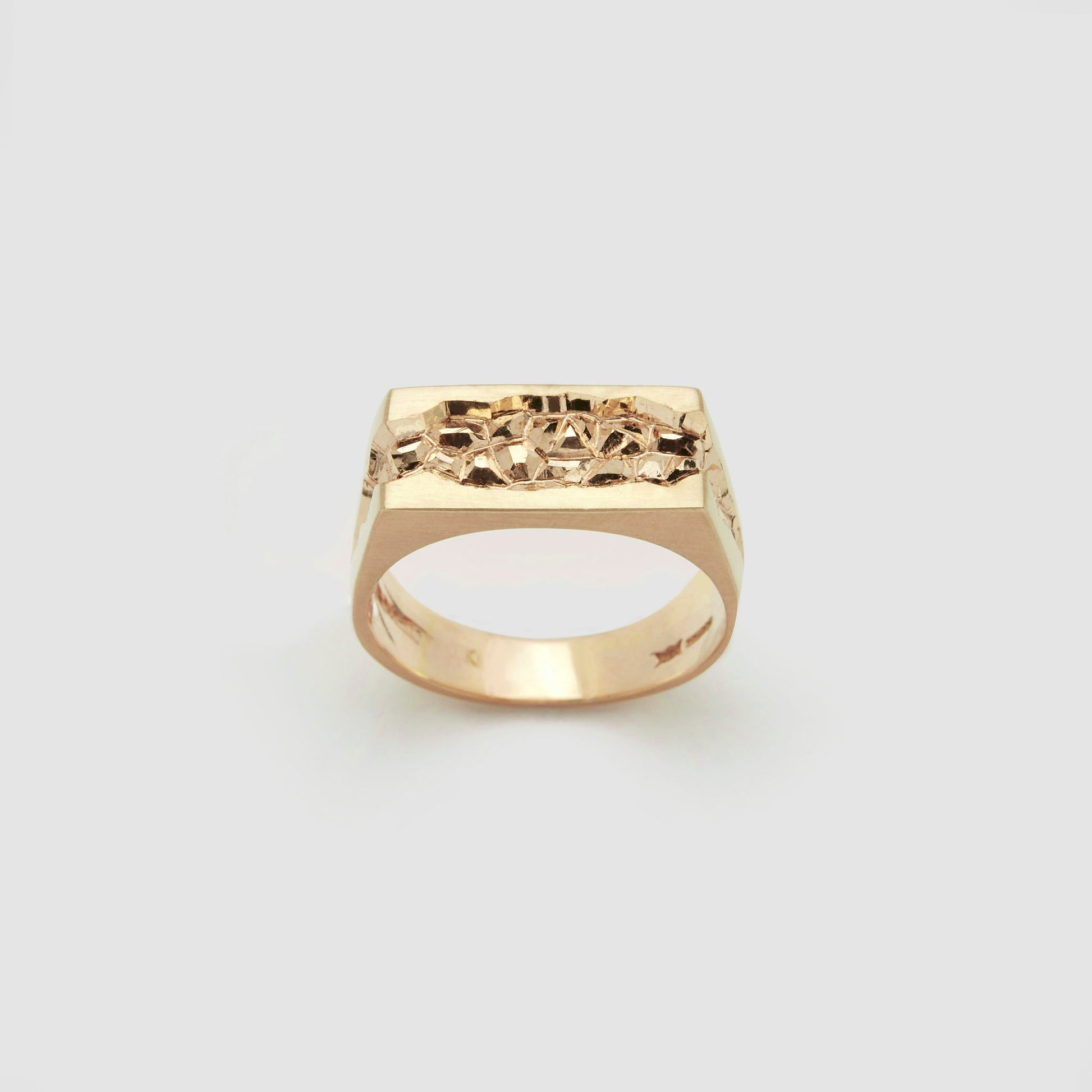 Castro Smith Jewelry Gold Japanese Chisel Hellsgate Ring.